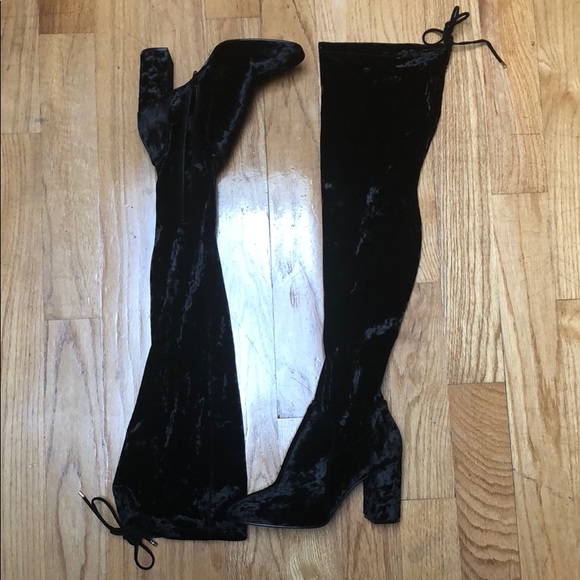 black over the knee boots size 9